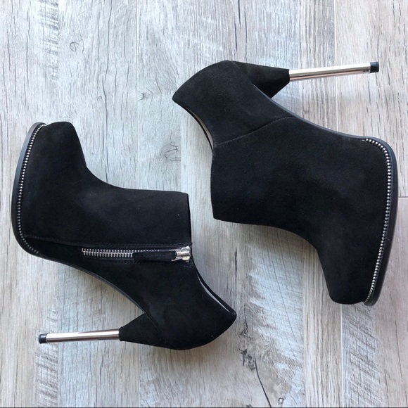 Zara Shoes - Zara Suede Stiletto Booties